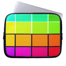 Spektrum bunte 6 Zippered weichen Laptop iPad Fall Computer Schutzhüllen
