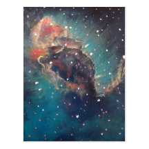 Sperren Sie Kunst/astronomische Kunst - Carina-Neb Postkarte