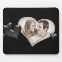 Spezielle Herz-Foto-Schablone - Mousepad