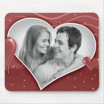 Spezielle Herz-Foto-Schablone - Mousepad