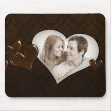 Spezielle Herz-Foto-Schablone - Mousepad