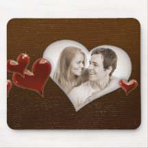 Spezielle Herz-Foto-Schablone - Mousepad