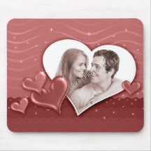 Spezielle Herz-Foto-Schablone - Mousepad