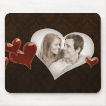 Spezielle Herz-Foto-Schablone - Mousepad