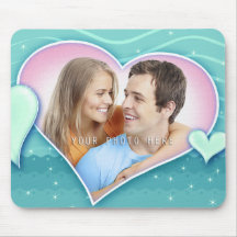 Spezielle Herz-Foto-Schablone - Mousepad