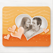 Spezielle Herz-Foto-Schablone - Mousepad