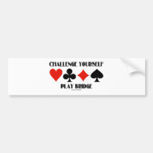 Spiel-Brücke der Herausforderungs-sich Autosticker