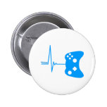 Spiel-Herz-Schlag - Gamer-Videospiel-Aussenseitera Anstecknadel