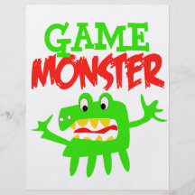 Spiel-Monster Personalisierte Flyer