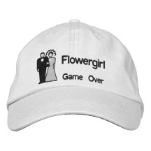 Spiel vorbei - Flowergirl Bestickte Baseballcaps