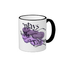 Spiele mit Garn-Becher für Stricker Kaffee Tasse