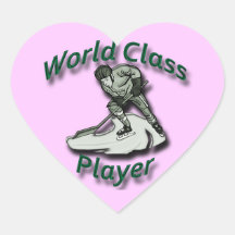 Spieler der Spitzenklassegrün Sticker
