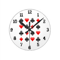 Spielkarte-Anzüge: Wanduhr wanduhren
