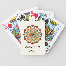 Spielkarten der bunten Mandala