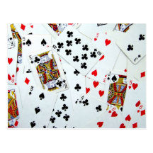 Spielkartespiele Postkarte