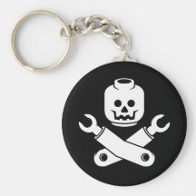 Spielzeug-Totenkopf mit gekreuzter Knochen Schlüsselband
