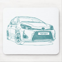 Spielzeug Yaris Kreuzung 2013 Mauspads