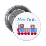 Spielzeug-Zug-Babyparty-Mamapin-Knopf Anstecknadelbuttons
