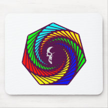Spirale Schädel Totenkopf spiral skull Mousepads