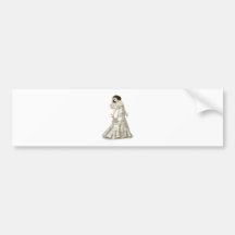 Spitze-Braut Auto Sticker
