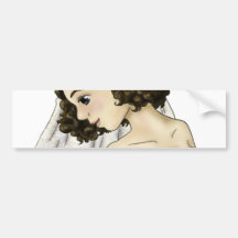 Spitze-Braut Auto Sticker