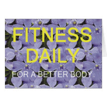 SPITZENFitness täglich Grußkarte