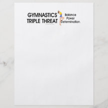 SPITZENgymnastik-Dreiergruppen-Drohung Individuelle Flyer