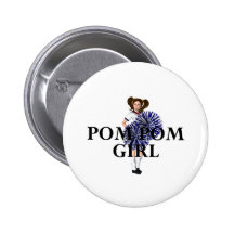 SPITZENPom Pom Mädchen Button