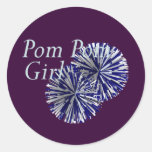 SPITZENPom Pom Mädchen Sticker