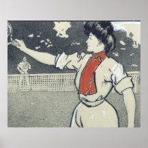 SPITZENtennis-Mädchen Plakatdrucke