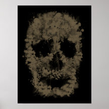 Splatter Skull Poster
