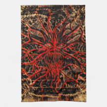 Splattered Ghoul-angreifendes 'Gold Version Küchenhandtuch
