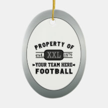 Sport-Fußball: Eigentum Ihres Teams besonders ange Weihnachtsbaum Ornamente