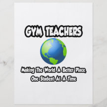 Sportlehrer…, die die Welt einen besseren Platz ma Flyerbedruckung