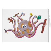 Spotted Octopus Greeting Card