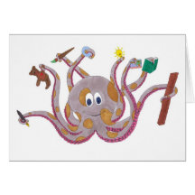Spotted Octopus Greeting Card