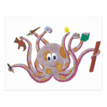 Spotted Octopus Postcard