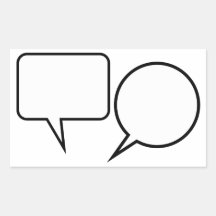 Sprache-Ballone Sticker