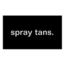 Spray bräunt sich visitenkarten vorlage