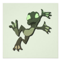 Springende Frosch-Einladung