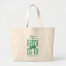 Spruch_Vegetarier_mono.png Canvas Bags