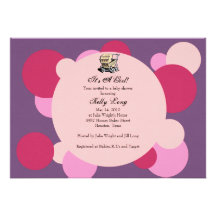 Sprudelnde Babyparty-Einladung