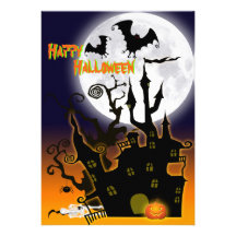 Spuk Haus-Halloween-Party-Einladung