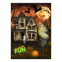 Spuk Haus-Halloween-Party-Einladung