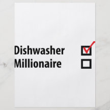 Spülmaschinen-Millionärsikone Flyerdesign