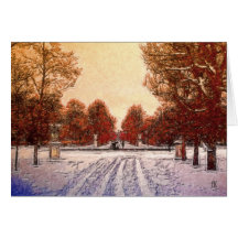Spuren im Schnee Karte