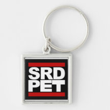 SRD HAUSTIER-Quadrat keychain Schlüsselband