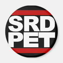 SRD HAUSTIER-Rundschreibenmagnet Kühlschrankmagnet
