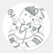 Sri Ganesha Aufkleber