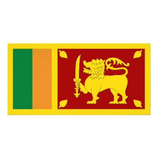 Sri Lanka Staatsflagge Photogrußkarten